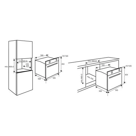 INVENTUM IMC6150RK OVEN/MAGNETRON 45CM. - Afbeelding 4