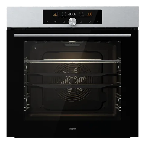 PELGRIM OP560RVS 60cm. OVEN, PYROLYSE